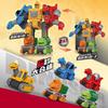 5-In-1 Alloy Deformation Dinosaur Engineering Robot Simulation Pull Back Engineering Fleet Deformation Toy Set