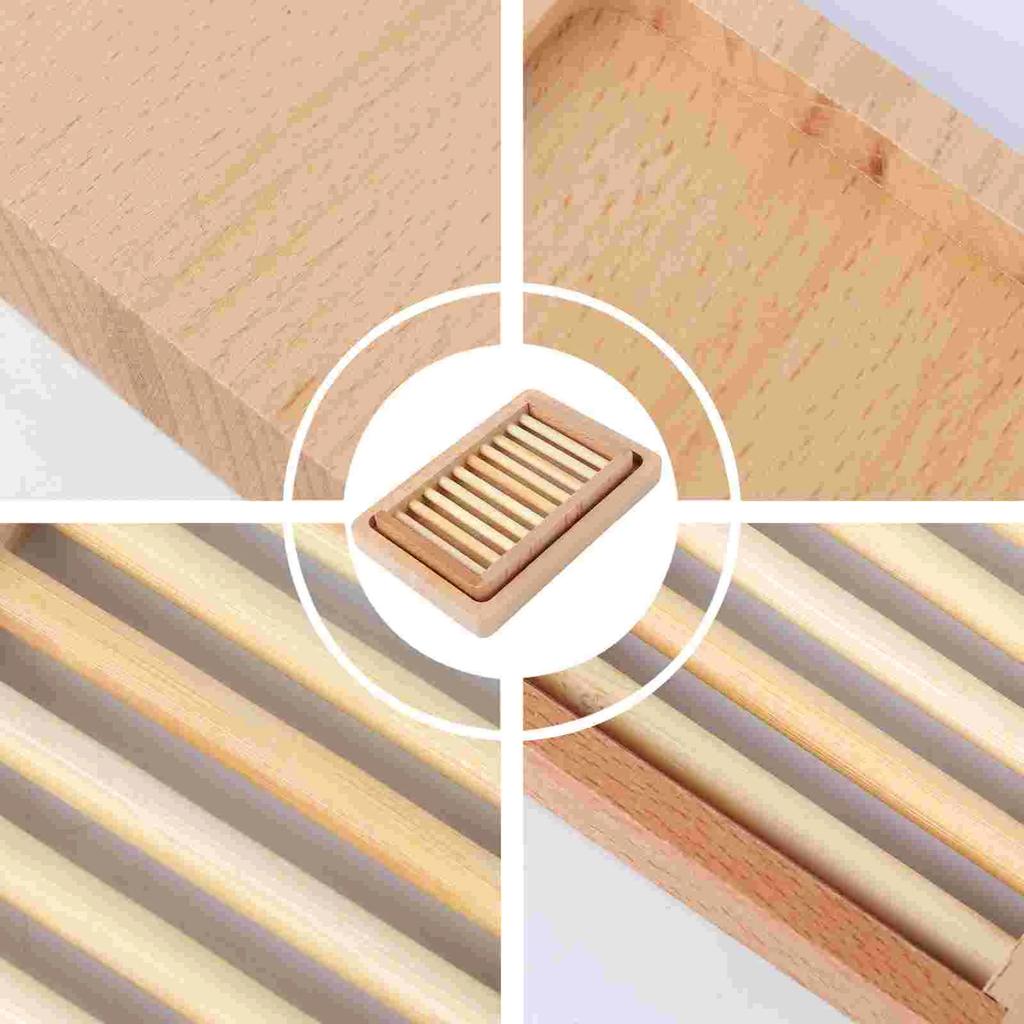 Wooden Soap Boxes Hollow Out Soap Dish Rustic Soap Holder Room Decoration for Bathroom Toilet Kitchen Bathroom soap holder