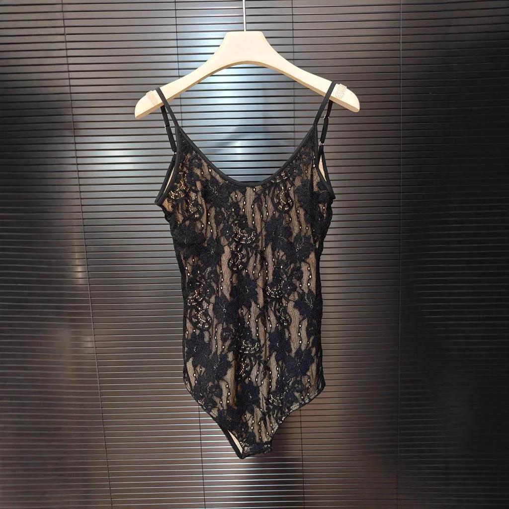 Europäische & Amerikanische Trendige Rückenfreie Spitzen-Camisole - Damen Slim Fit Herbst/Winter Top