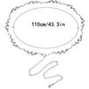 Sparkling Multilayered Metal Waist Chain Rhinestone Decor Golden Silvery Metal Chain Punk Dress Girdle For Women