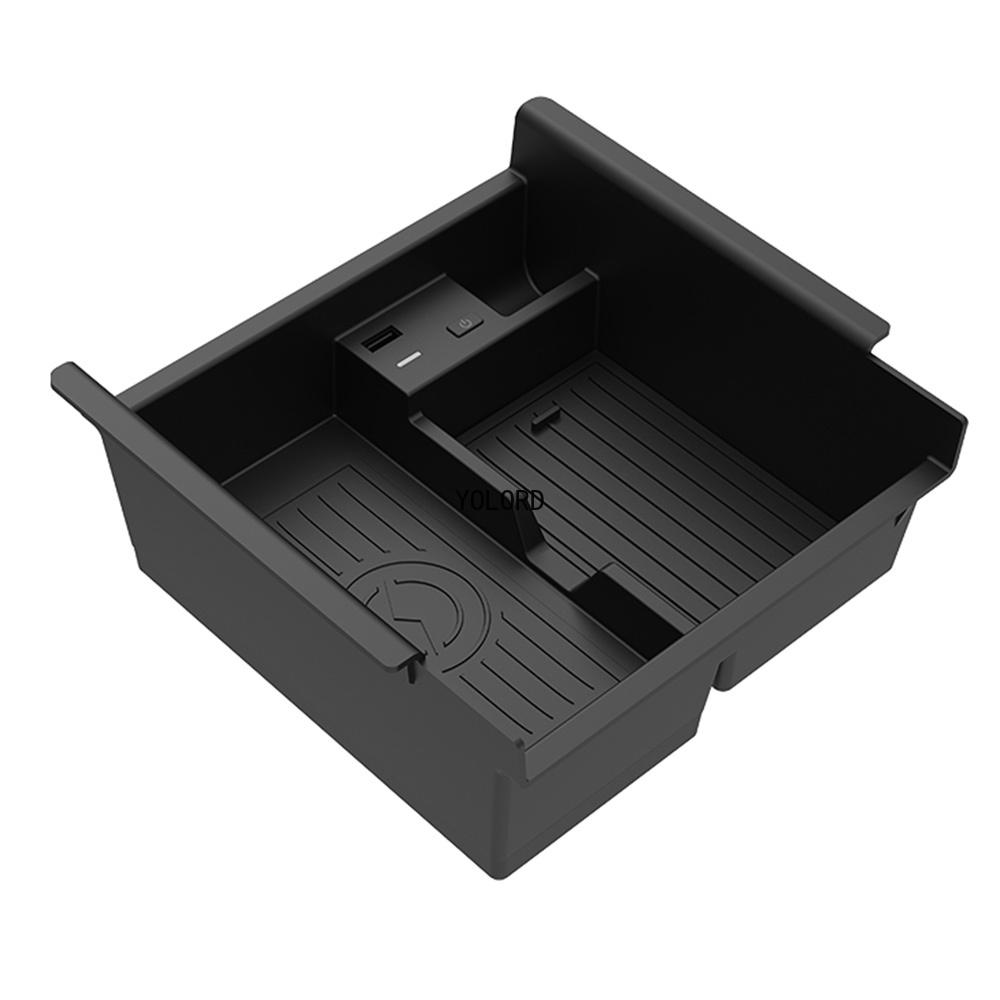 

10 Вт автомобильное беспроводное зарядное устройство центральная консоль органайзер лоток для Toyota 4 Runner 2010-2021 беспроводная зарядка телефона чёрный