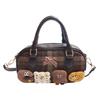 High-end, Stylish Checkered Bag, Fashionable Crossbody Bag, Hand-held Bowling Bag