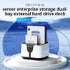 Blueendless 2 Bay HDD Box Case HDD Docking Station SSD Case Dual Bay Offline Clone SATA to USB 3.0 Adapter for 2.5 3.5 SSD Disk