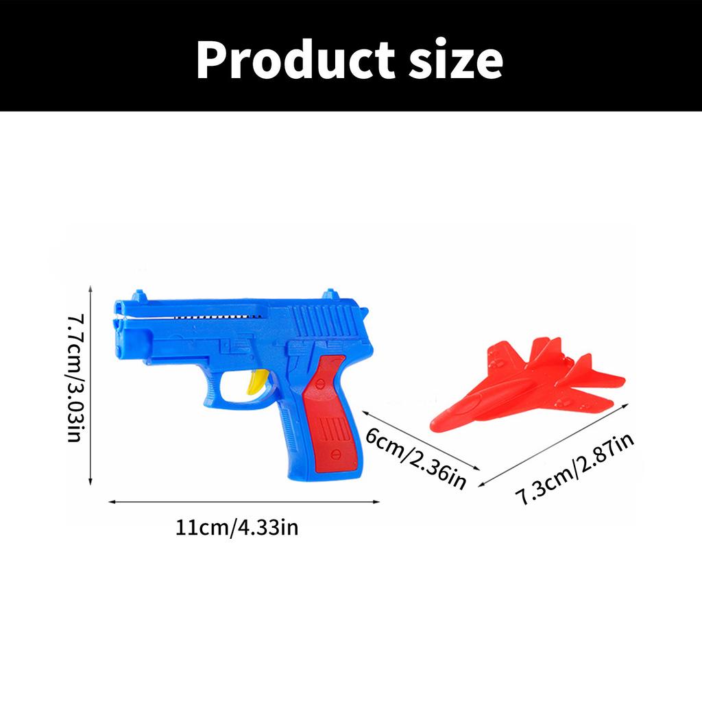 Hand Throwing Airplane Guns Toy for Outdoor Kids Launcher Plane Toy Goody Bag Filler Interactive Ejection Guns Party Toy