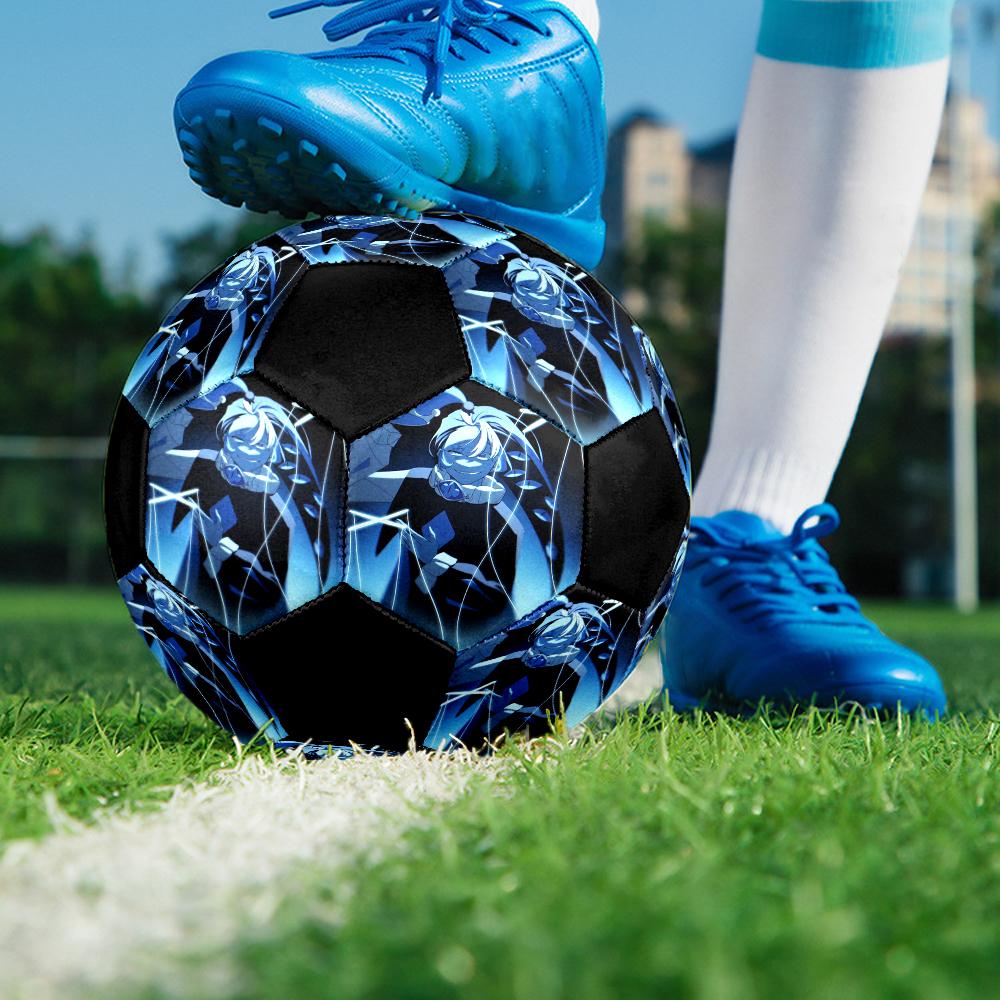 Shadow Milk Cookie Indoor Soccer Ball Colorful Machine Stitched PVC Size 5 Team Training Competition Ready Durable High-Bounce Cool Sports Gift