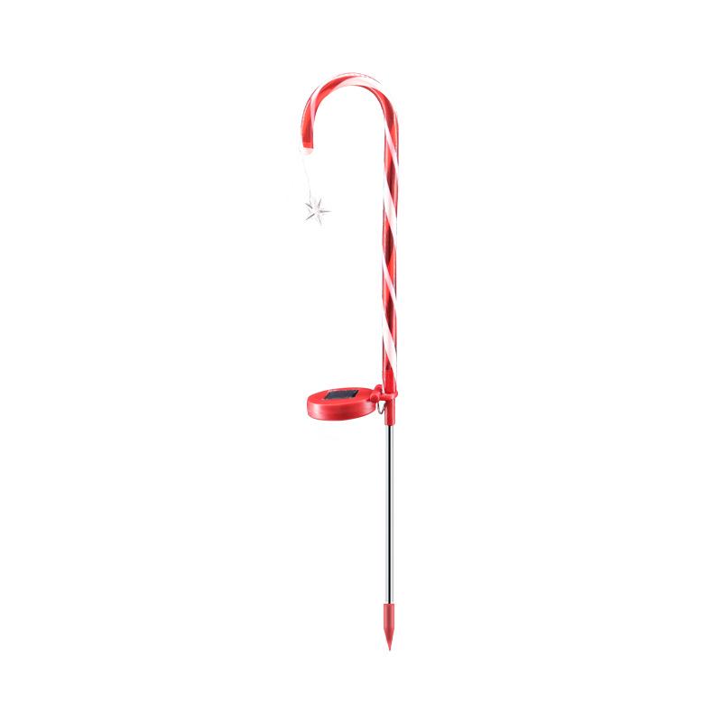 Candy Cane Solar LED Christmas Garden Lights - Plug-Free Outdoor Decor