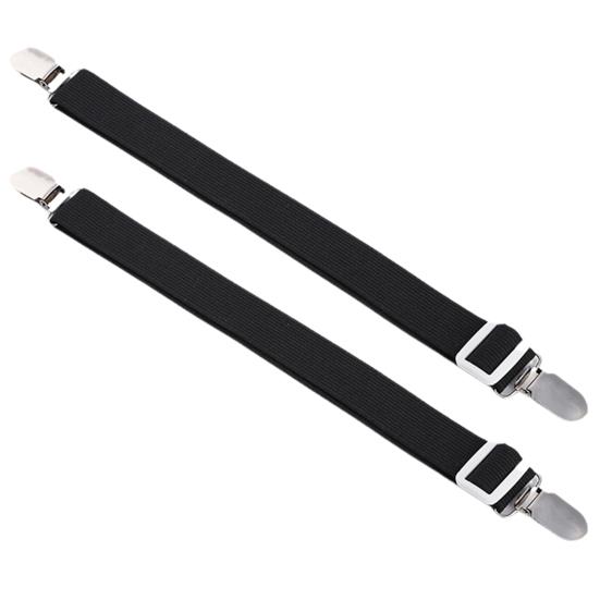 2 Stuks Verstelbare Elastische Lakens Clips Anti-slip Multifunctioneel Bankkussen Matrashoes Lakens Riemen voor Slaapkamer