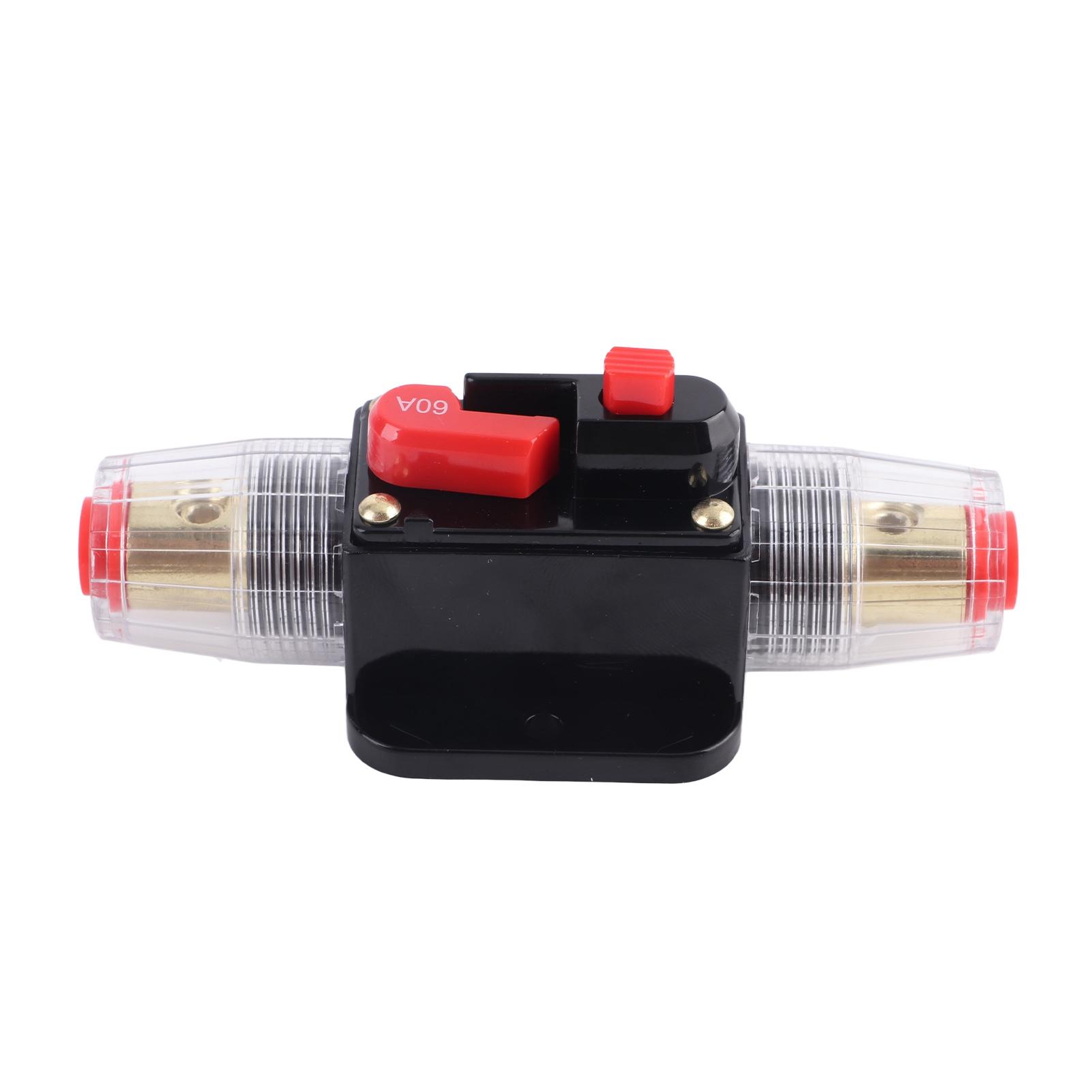 

Auto 12V 60 Amp Car Boat Audio Manual Reset Circuit Breaker Switch Fuse Support