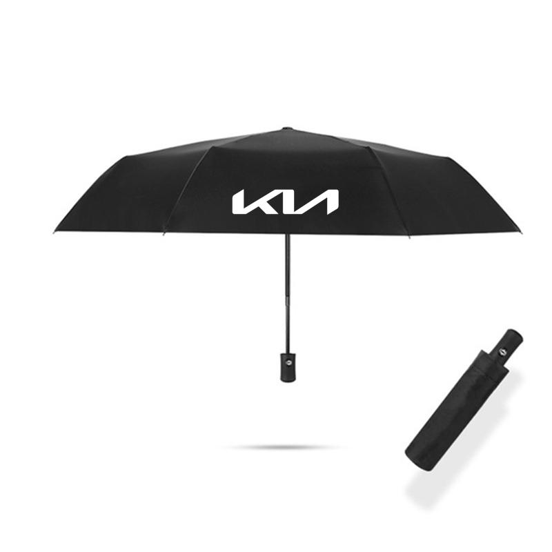 

2026 Hot Car Sticker Car Logo Rain Umbrella Automatic Advertising Business Man Women Travel For KIA RIO 2 3 4 5 Xline x line Car