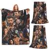 Schauspieler Can Yaman Foto Decke Weich Warm Flanell Überwurf Decke Tagesdecke für Bett Wohnzimmer Picknick Reise Zuhause Sofa