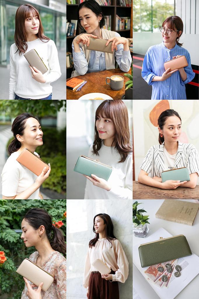 Long Wallet with Coin Purse Genuine Leather Mint [Luwan] Women's LU-92520-MT