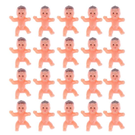 

Пластиковый набор для игр на праздновании рождения ребенка, фигурки мини-младенцев размером 1 дюйм 20PCS