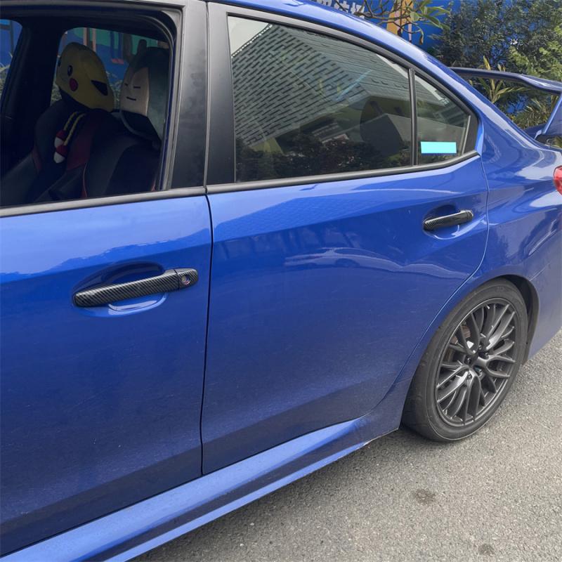 Podložky na kľučky dverí pre Subaru WRX STI 2015-2021 s imitáciou karbónových vlákien