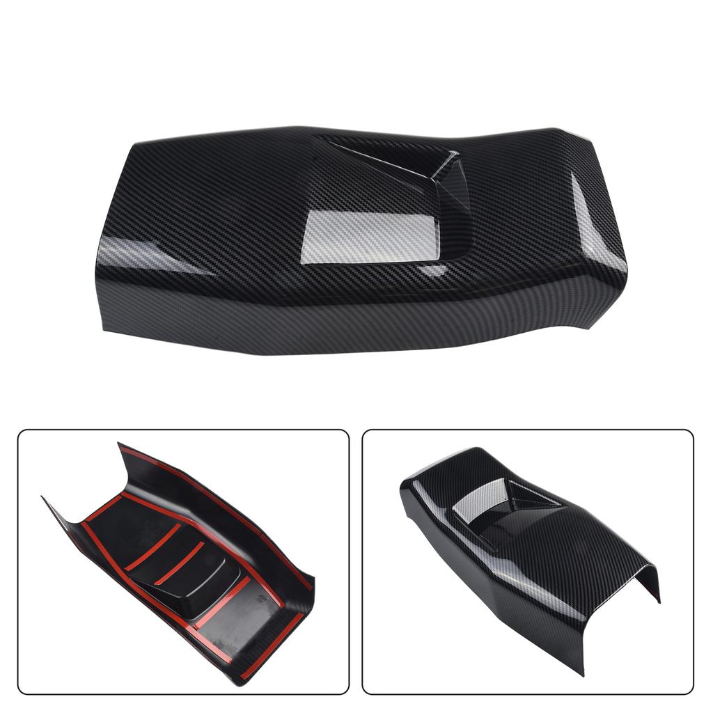1x New Carbon Fiber ABS Rear Air Conditioner Vent Outlet Cover Trim Suitable For KIA EV6 2024 2024 Waterproof Wear-resistant