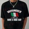 Lustiges Italienisches Grafik Motorrad T-Shirt Moto Fahrer Sommer Herren Freizeit O-Ausschnitt Oberteile Tee 2026