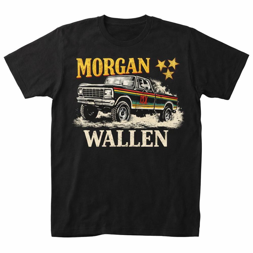 Morgan Wallen Truck T-Shirt, Country Music Graphic Tee, Mens Band Shirt