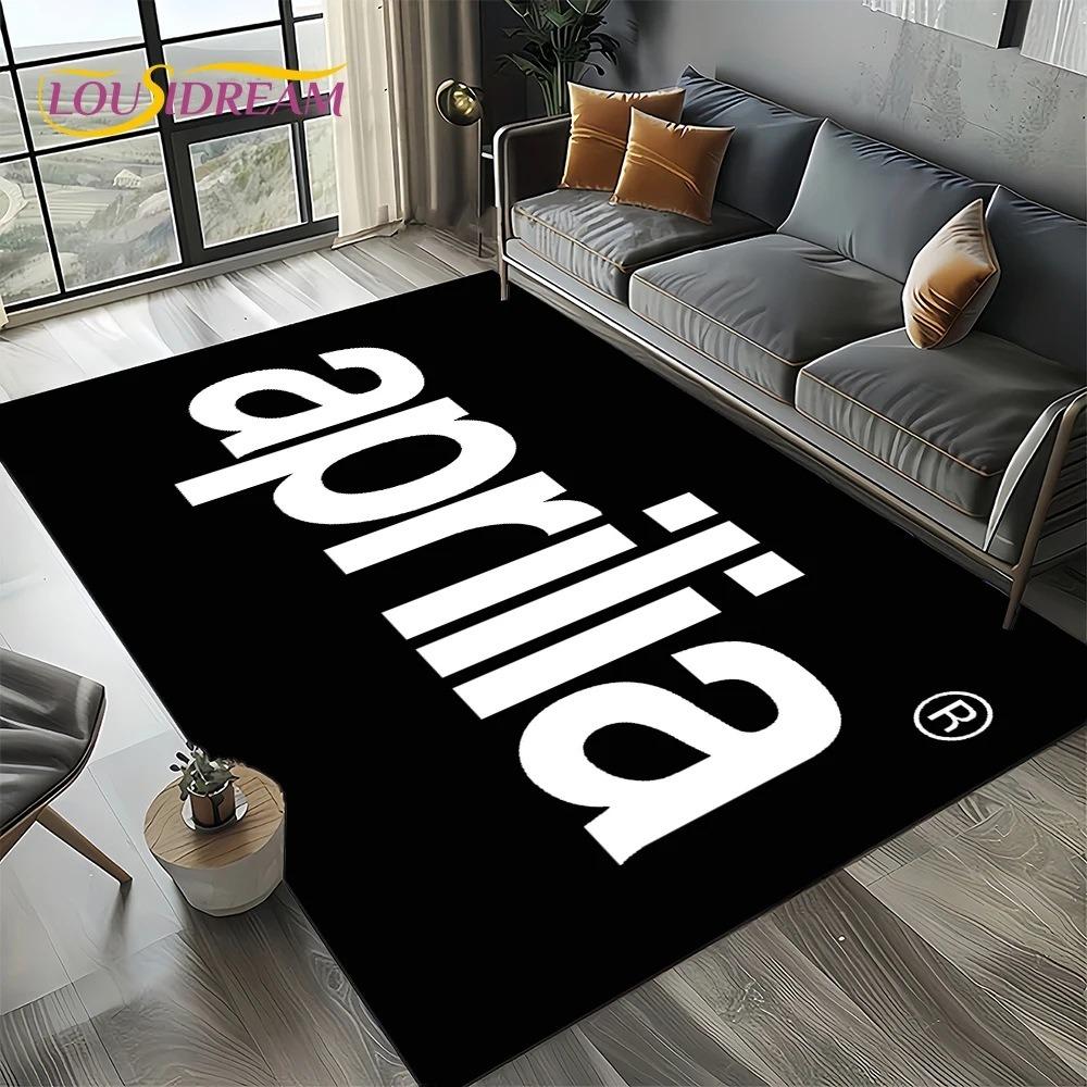 Aprilia Racing Car Logo Large Carpet Rug for Home Living Room Bedroom Sofa Doormat Decor Kids Area Rug Carpet Non-slip Floor Mat