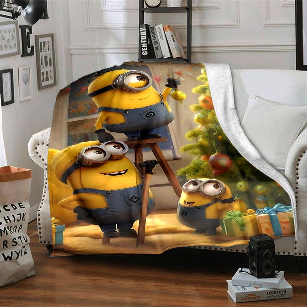 1Pc Winter Snowman Adventure Blanket Soft Throw Blanket For Home Bedroom Bed Sofa Travel Office Solid Christmas Blanket