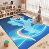 Magical Friendship Pony Gang Theme Rug Soft Nonslip Carpet For Bedroom Study Home Decor Holiday Gift