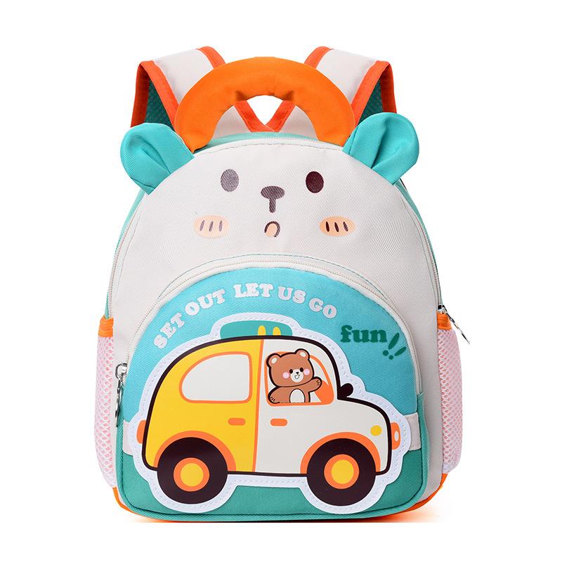 Schoolbag New Kindergarten Cartoon School Bag Boys and Girls 1-1 Years Old Children Printed Backpack Lightweight and Cute Mini Backpack