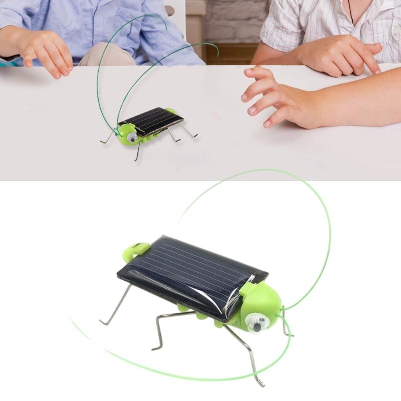 Jumping Solar Grasshopper Insect Toy For Children Science Experiment Hands On Learning Activity No Batteries Needed