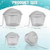 3 Pieces Ultra Cleaner Baskets with Cleaning Solution for Jewelry & Small Parts