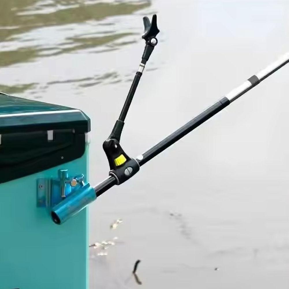 Stainless Steel Thickened Shrinkage Fishing Rod Bracket For Angling Dual Tool Outdoor Use Acces J4B8