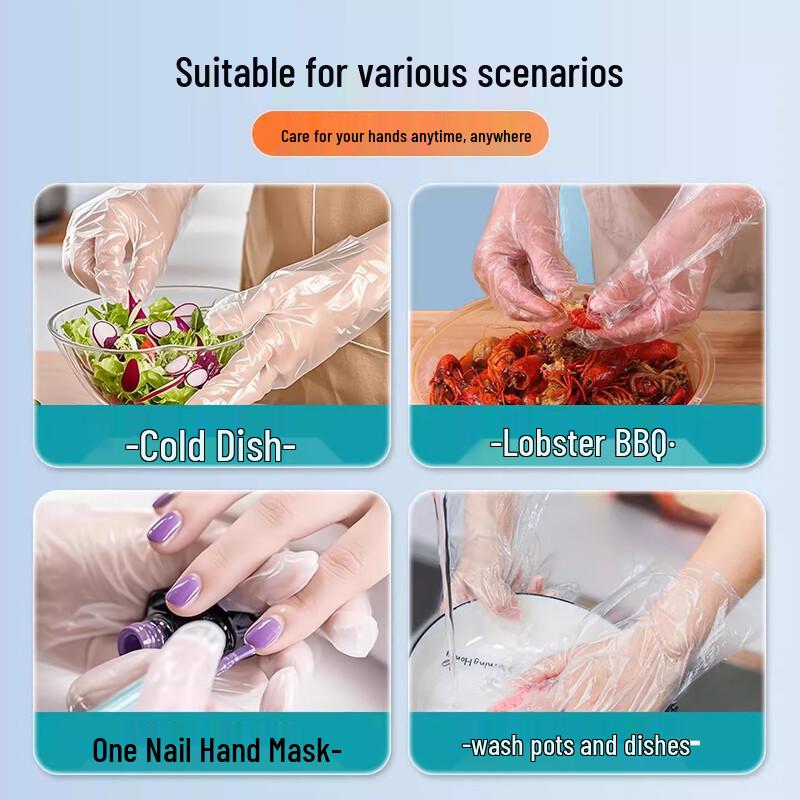 Yulong Disposable Food-Grade PE Gloves