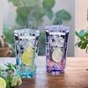 Heat-Resistant Glass Drinking Cup with Straw Pentagram Design High-Grade Sense Insulated Juice Cup For Household Use