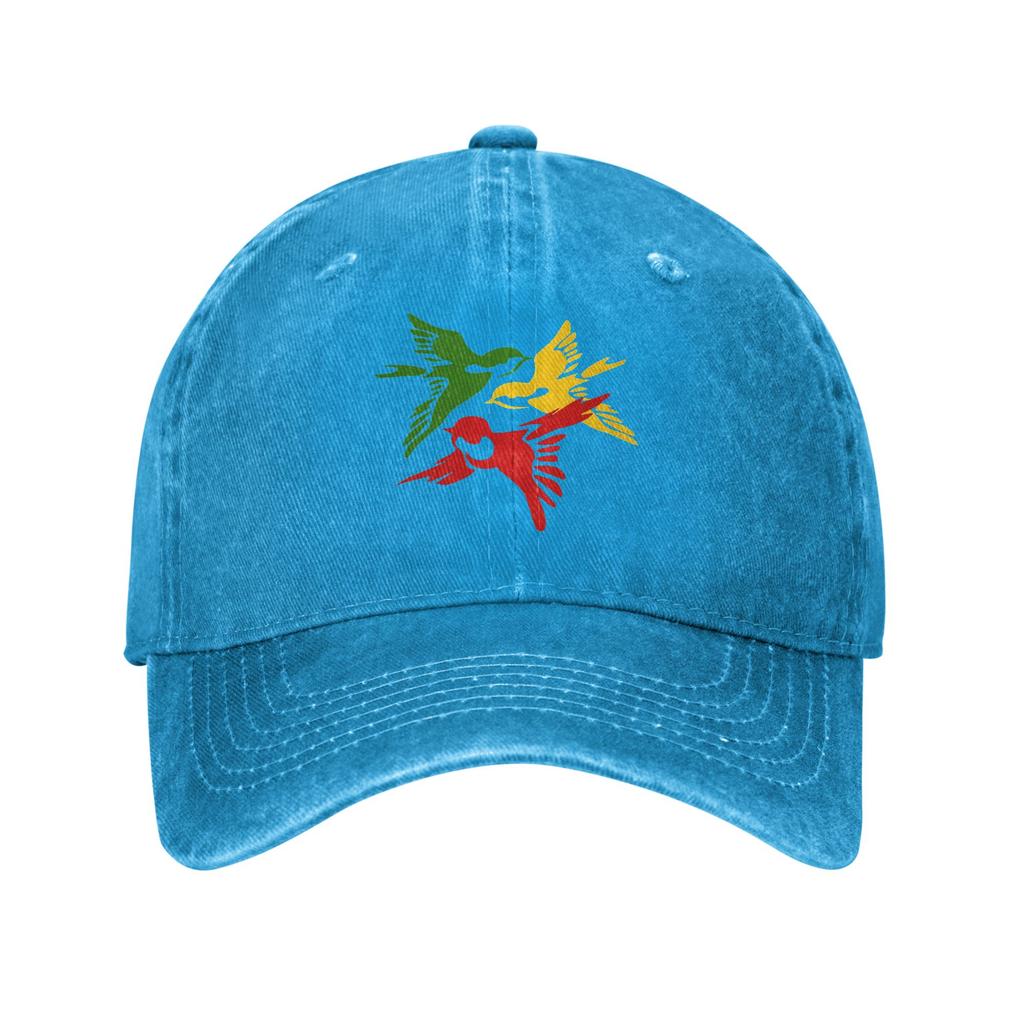 Bob Marley 3 Little Birds Cappellino in Denim Ajax Cappellini da Baseball Casual Cappello Regolabile Estivo Unisex Cappellini da Baseball