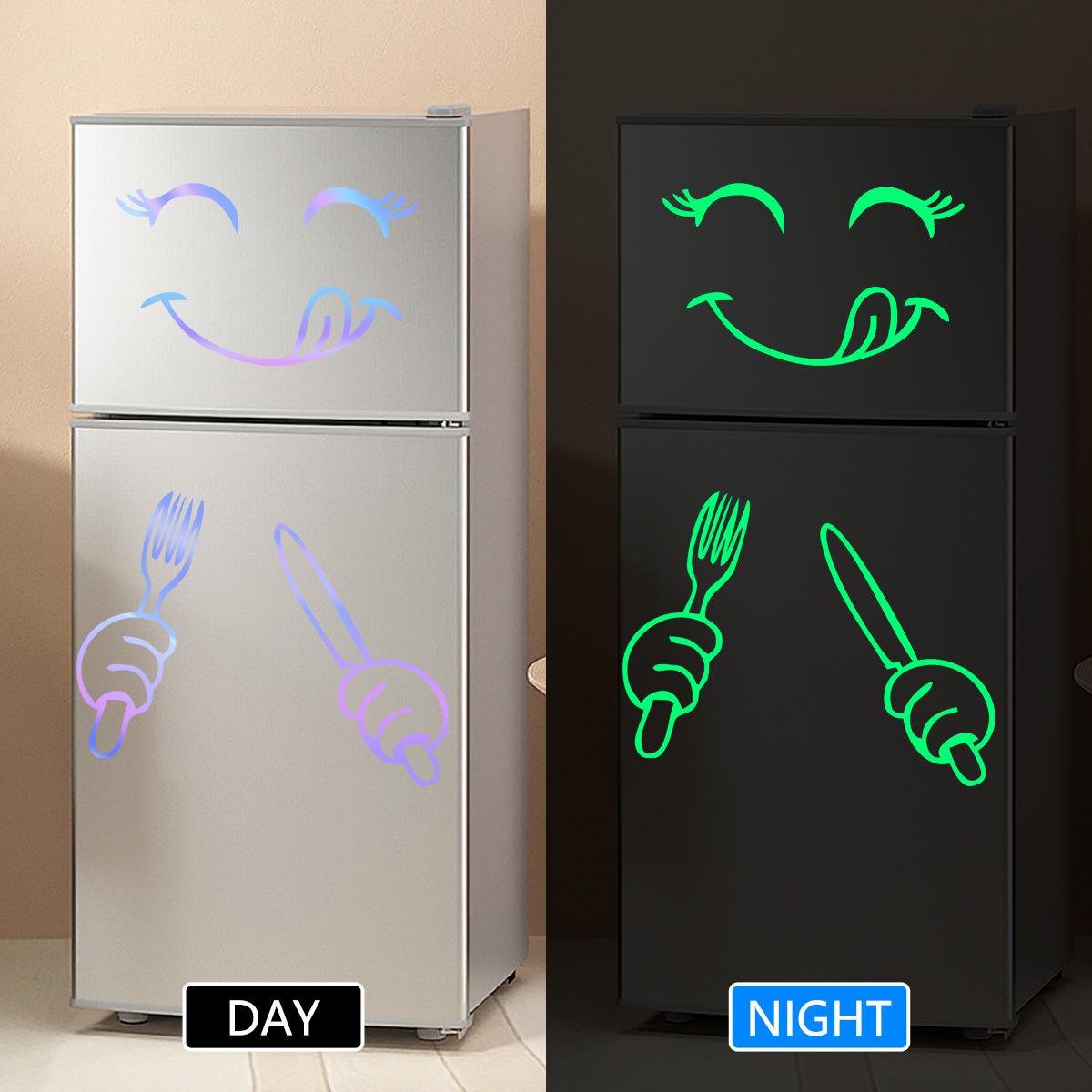 Glow-in-the-dark Cartoon Cute Stickers One Size