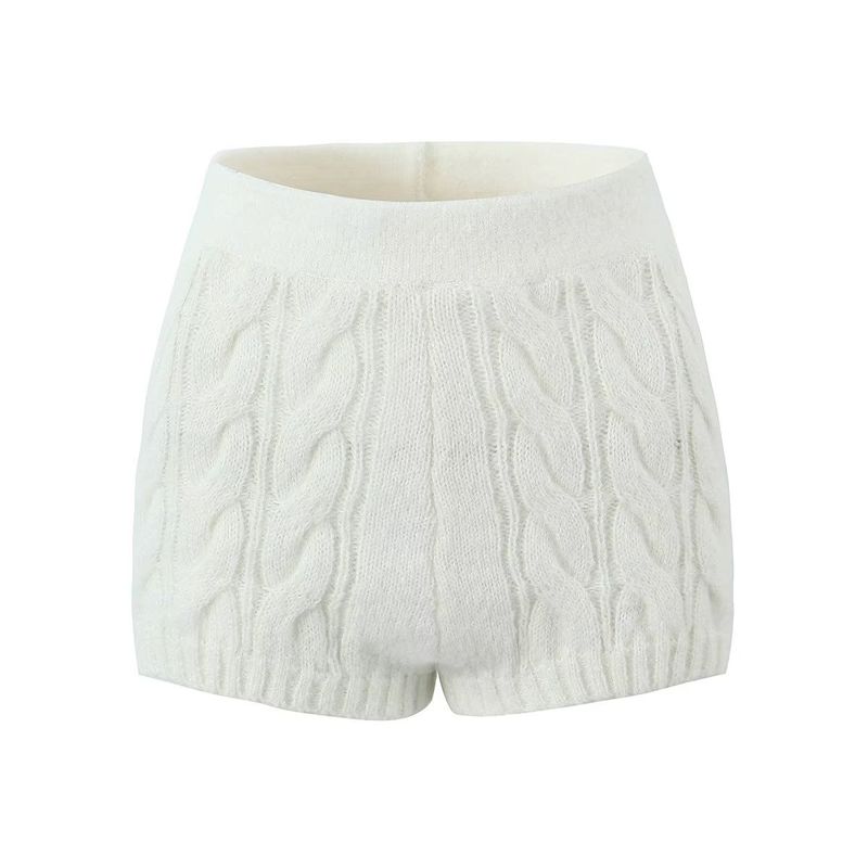 

Jinchen Same Product with Jessica Jung Twist Knit Inner Wear Cardigan Milky White shorts(High quality) M
