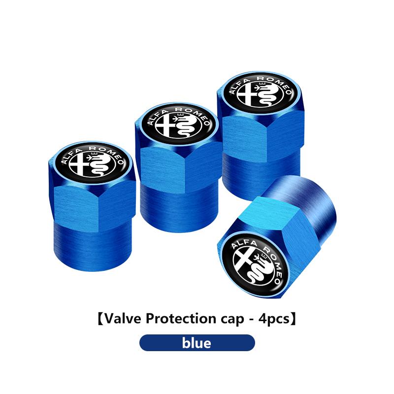 Für Alfa Romeo 4 Stück Auto Reifenventil Ventilkappe Ventilschaftkappe Abzeichen Zubehör Für Alfa Romeo 159 Giulietta 156 147 Giulia Mito GT S