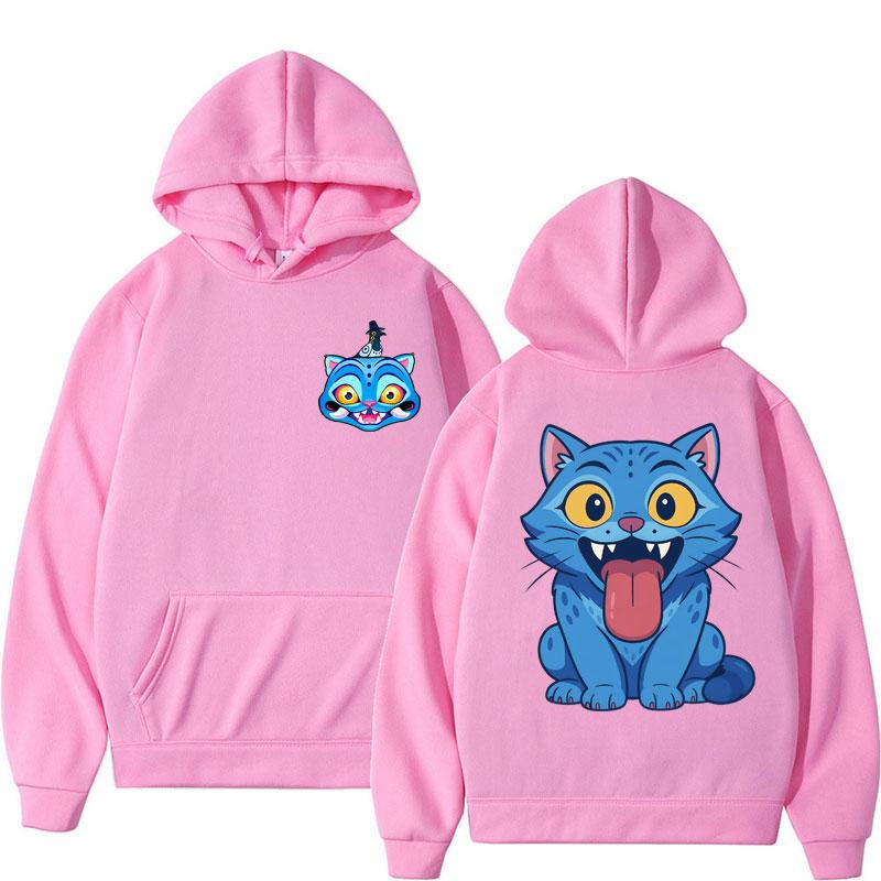 Cute Derpy Tiger KPop Demon Hunters Hoodie Men Women Sweatshirt Oversized Fleece Casual Streetwear Fall Winter Zip Up Coats
