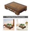 Solid Wood Flower Pot Display Stand Wooden Base Planter Rack Decorative Vase Pedestal for Home Garden Porch Corridor