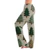 Women's Drawstring Christmas Printed Casual Pants