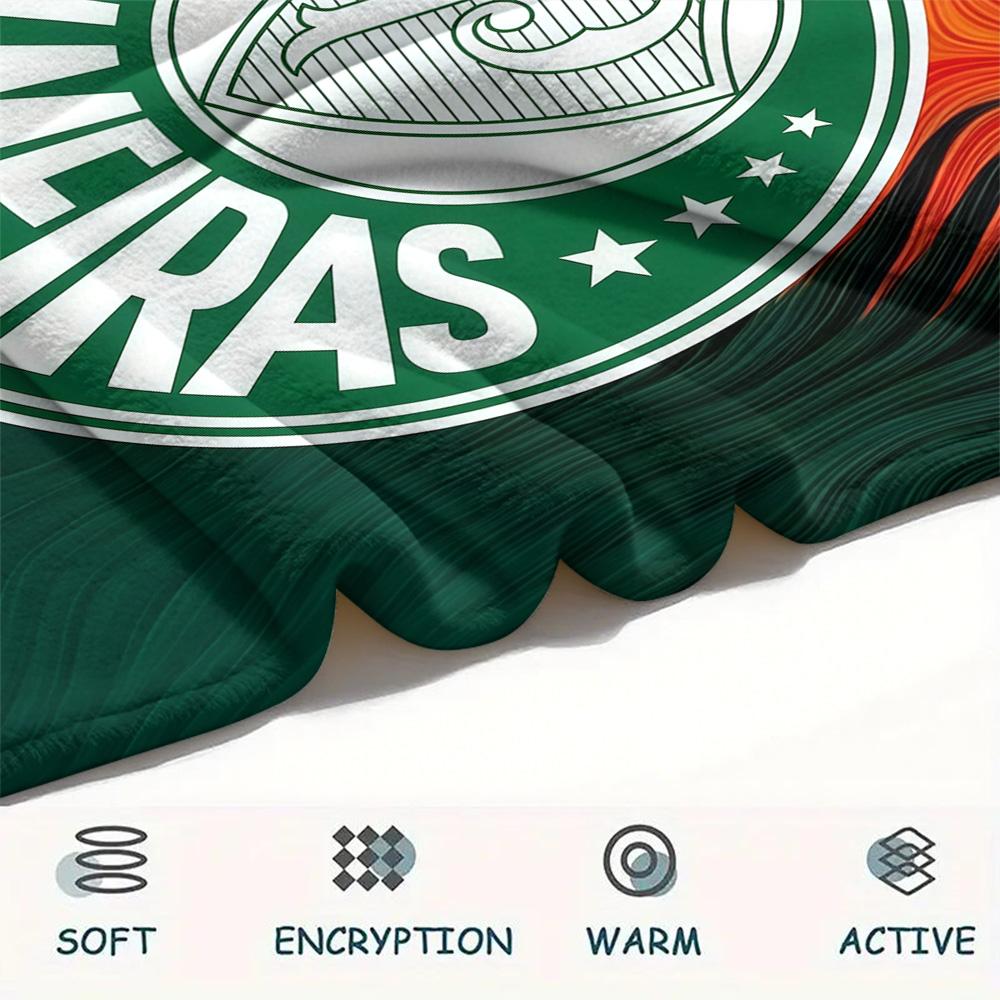 SE Palmeiras2 Flannel Blanket, High quality Comfortable for All Seasons, Home Decor, Warmth and Comfort