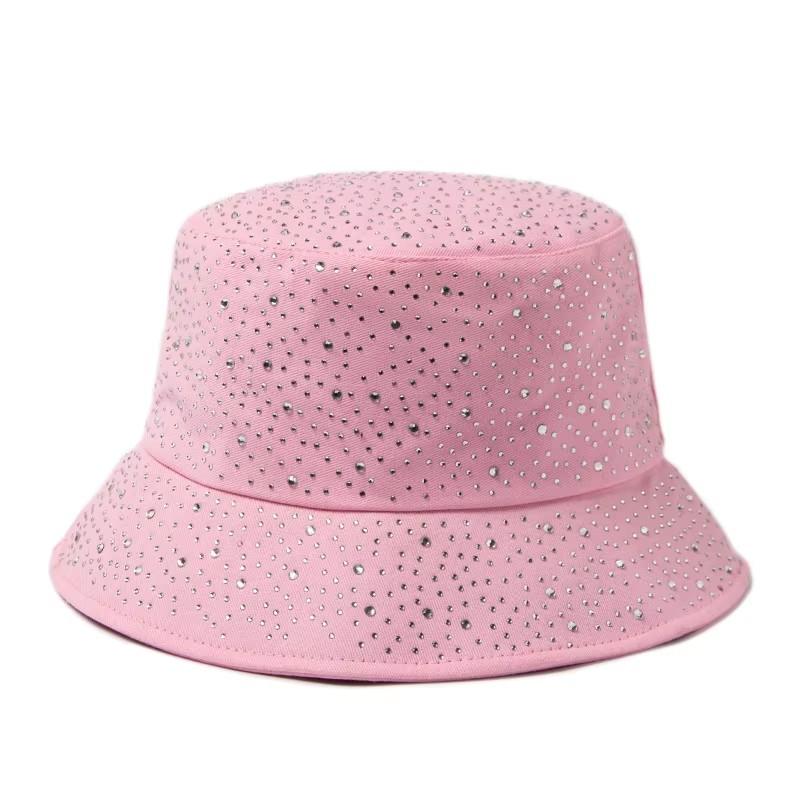 New Fisherman'S Hat Women'S Water Diamond Cotton Sunshade Cap Spring/Summer Autumn Fashion Panama Hat