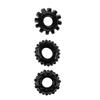 Cockring - Dream Toys - Set of 3 - Varied Textures - Stretchable - Tight Fit