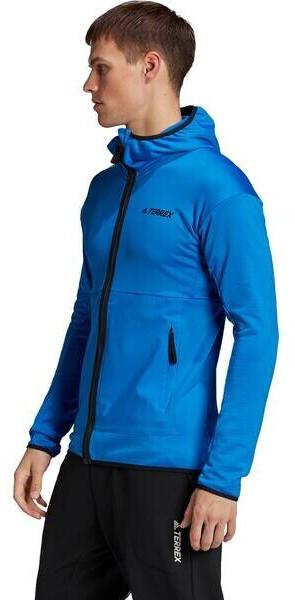 Jacket Adidas Terrex Hiking Jacket Tech Fleece Lite Hooded Shock Blue