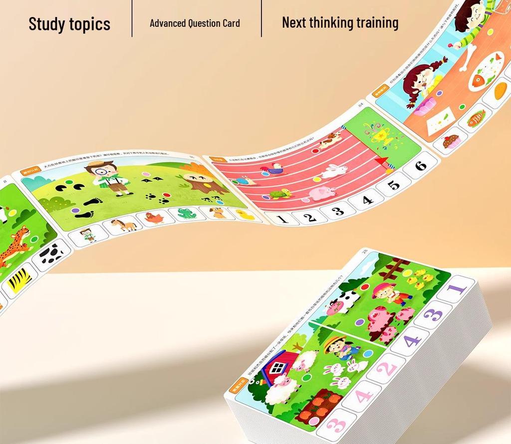 Children's Wooden Logic Training Set for Early Brain Development