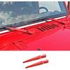 Für JK Jeep Wrangler Frontscheibenwischerabdeckung Außenverkleidungsteile Rot
