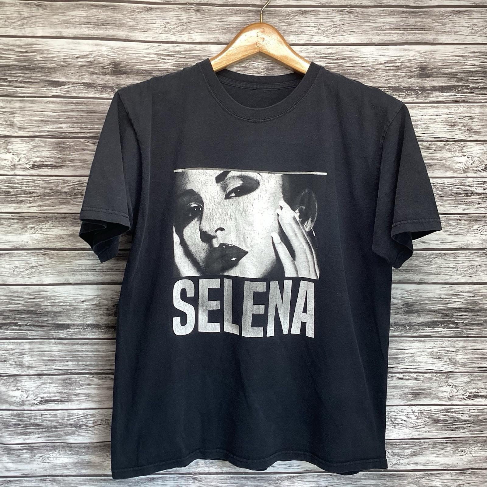Selena Quintanilla Shirt Mens Large Black & White Photo Graphic Tee Official Unisex T-Shirt XL