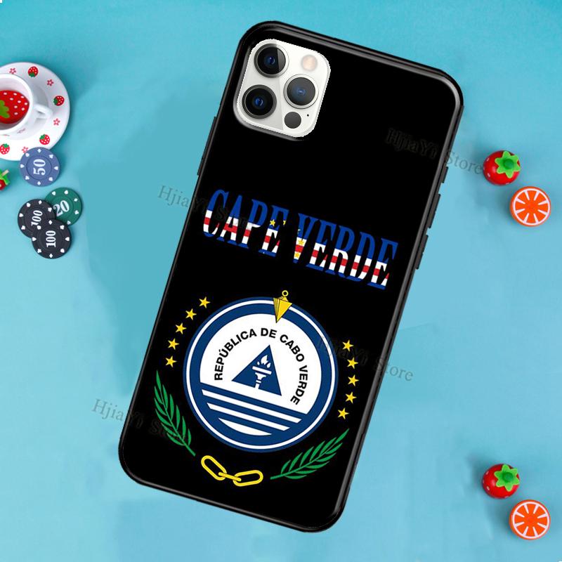 Cape Verde Flag Coat of Arms Phone Case For iPhone 12 Pro Max 13 Mini SE 2020 8 7 Plus 11 14 Pro Max X XS Max XR Cover