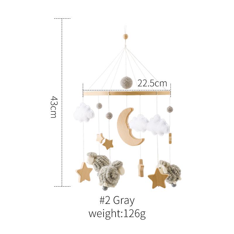 Rotating Crib Mobile: Newborn Baby Sleep Aid & Educational Rattle Toy