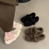 Модные Элегантные Осенне-Зимние Балетки Лоферы Женские Женские Балетки Лоферы Мех Круглый Носок Женские Дизайнерские Брендовые Мишки Уличная Обувь