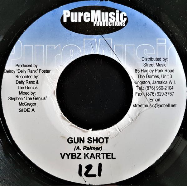 7inch Record VYBZ KARTEL  KARI JESS  Gun Shot  Haffi Tight NONE Pure Music Prod 2006 Jamaica Reggae Ska  Dub Used