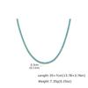 Shiny AAA+ 3mm Colorful Crystal Tennis Chain Necklace Bling Rainbow Cubic Zircon Choker for Women Party Fine Jewelry Gift