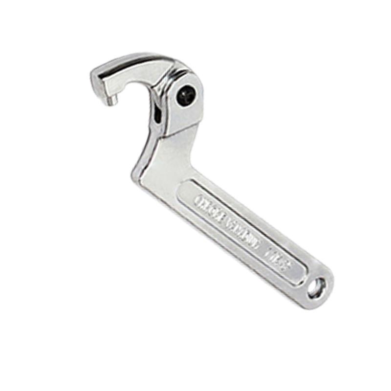 Professional Water Meter Tool Adjustable Hook Wrench With Square/ Round End for Plumbing And Repair Maintenances