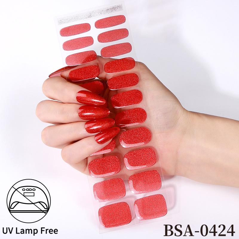 Adesivi per Unghie in Gel Impermeabili Francesi - Carini Cartoni Animati Nail Art Senza Cottura per Stili Europei e Americani